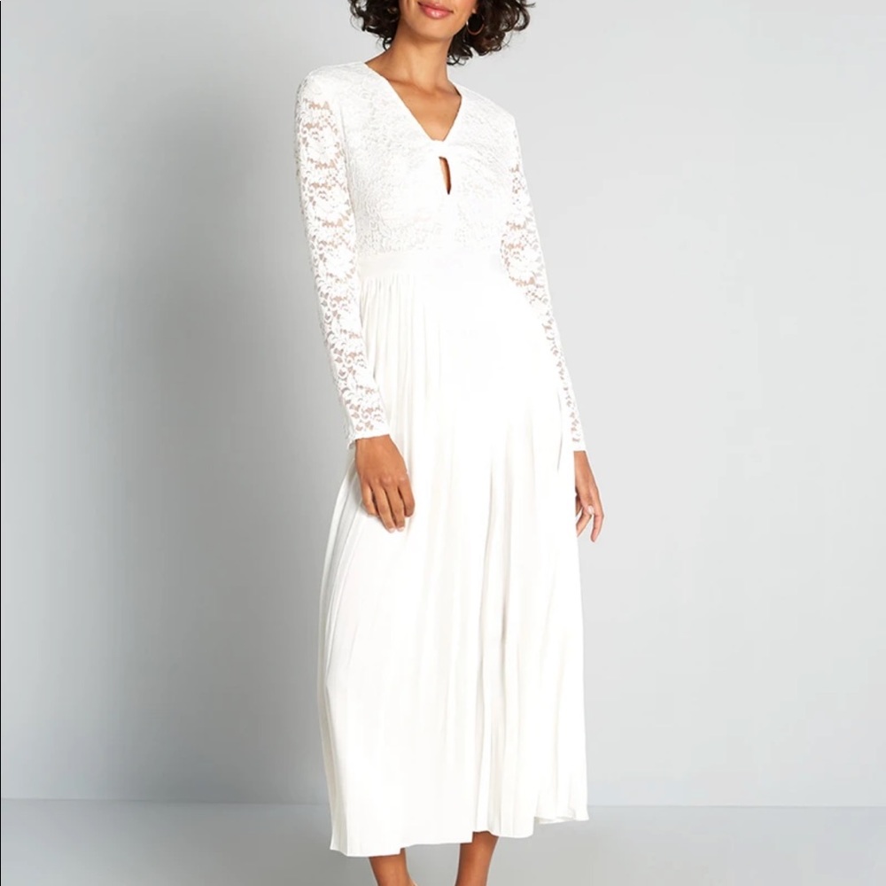 ModCloth “Lacing Down the Aisle Maxi Dress”